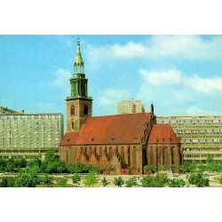 CPM Berlin Marienkirche église Sainte-Marie Berlin-Est RDA Allemagne vers 1980