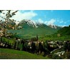 CPM St Johann im Pongau Autriche Heukareck église Alpes Salzbourg vue panoramique