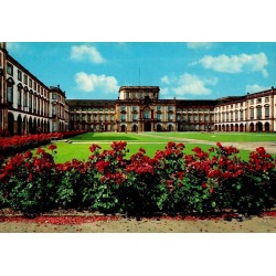 CPSM Mannheim Schloss château roseraie Bade-Wurtemberg Allemagne années 1960