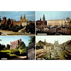 Landau Kaiserslautern Neustadt et Spire, carte multivues de Rhénanie-Palatinat datée de 1982