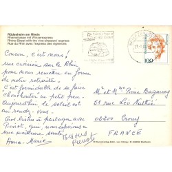 Rüdesheim Winzerexpress Rheinstrasse Carte Postale Allemagne