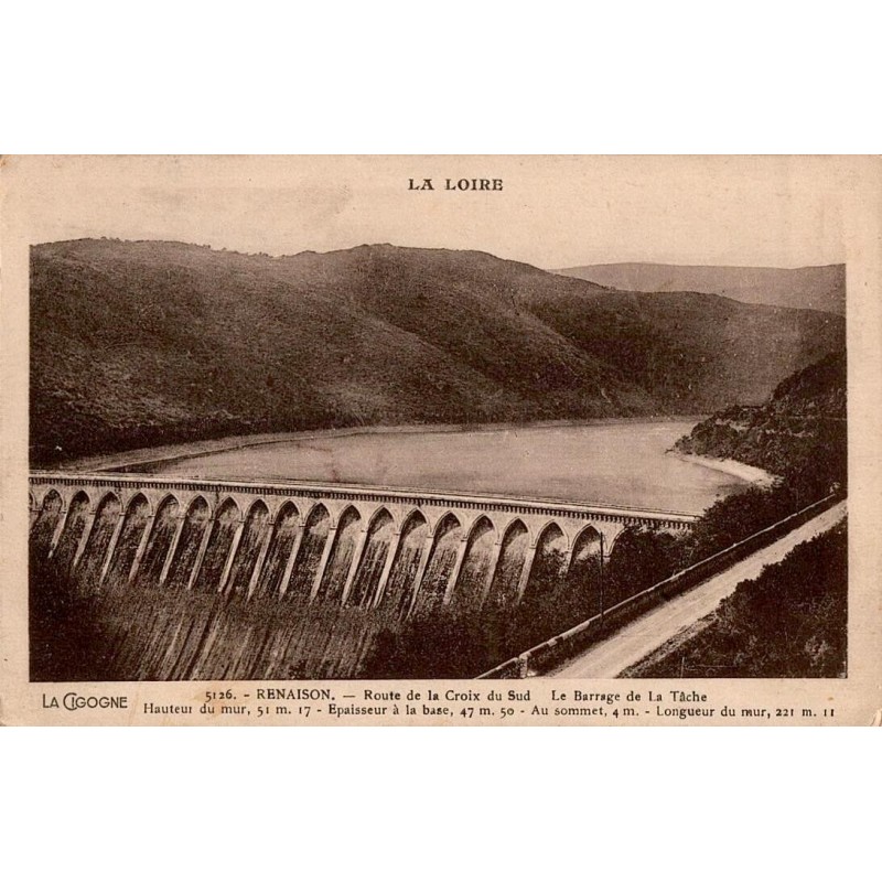 5126 - RENAISON - Route de la Crois du Sud - Le Barrage de la tâche