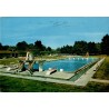 Rastatt en 1972, piscine municipale avec plongeoirs et bassin, carte en franchise militaire française