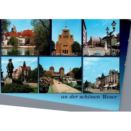 Minden Westfalen Porta Westfalica Weser Allemagne carte postale multivues ancienne ville