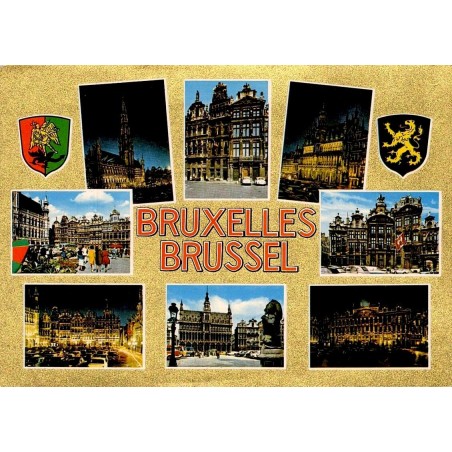 Bruxelles Grand-Place Hôtel de Ville et maisons historiques vues de jour et de nuit
