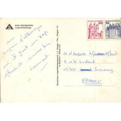 Wiesbaden Jugendherberge Kurhaus Marktkirche Carte Postale Ancienne