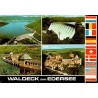 Waldeck am Edersee barrage de l’Eder château et lac en Allemagne carte postale