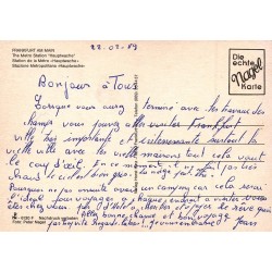 Frankfurt Hauptwache Métro U-Bahn Carte Postale Ancienne