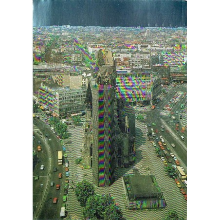 Berlin Kaiser-Wilhelm-Gedächtniskirche vue aérienne Kurfürstendamm carte postale 1985