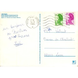 Berlin Kaiser-Wilhelm-Gedächtniskirche Vue Aérienne Carte Postale
