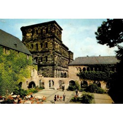 Trier Brunnenhof Porta Nigra Allemagne carte postale ancienne monument romain Trèves