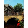Goslar Harz Abzucht Allemagne carte postale ancienne maisons à colombages pont Basse-Saxe