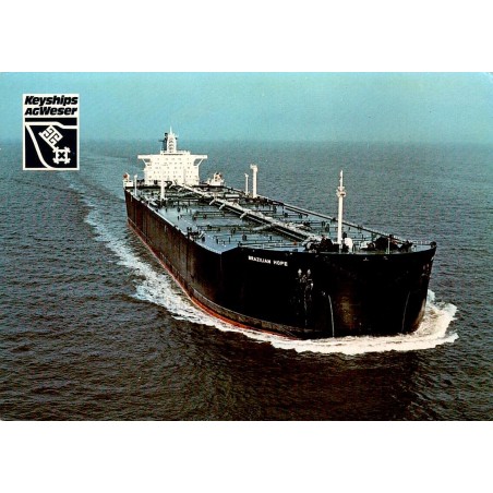 Brazilian Hope pétrolier Oil Tanker AG Weser Bremen Allemagne carte postale maritime navire