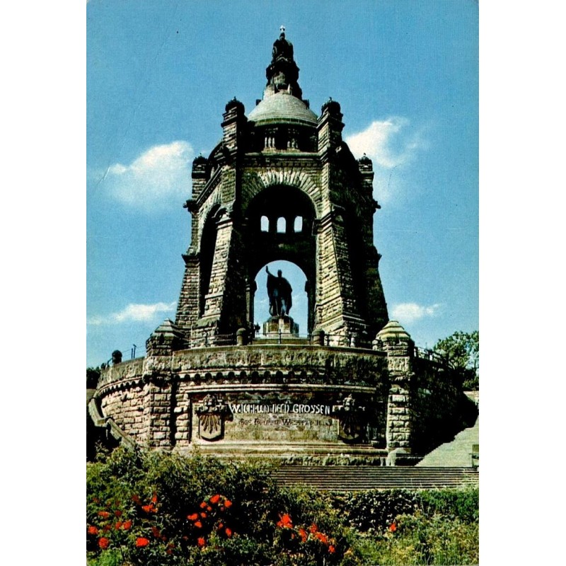 Porta Westfalica Kaiser Wilhelm Denkmal monument Guillaume Ier Wittekindberg Allemagne carte postale