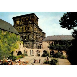Trier Trèves Brunnenhof Porta Nigra Allemagne monument romain Moselle carte postale