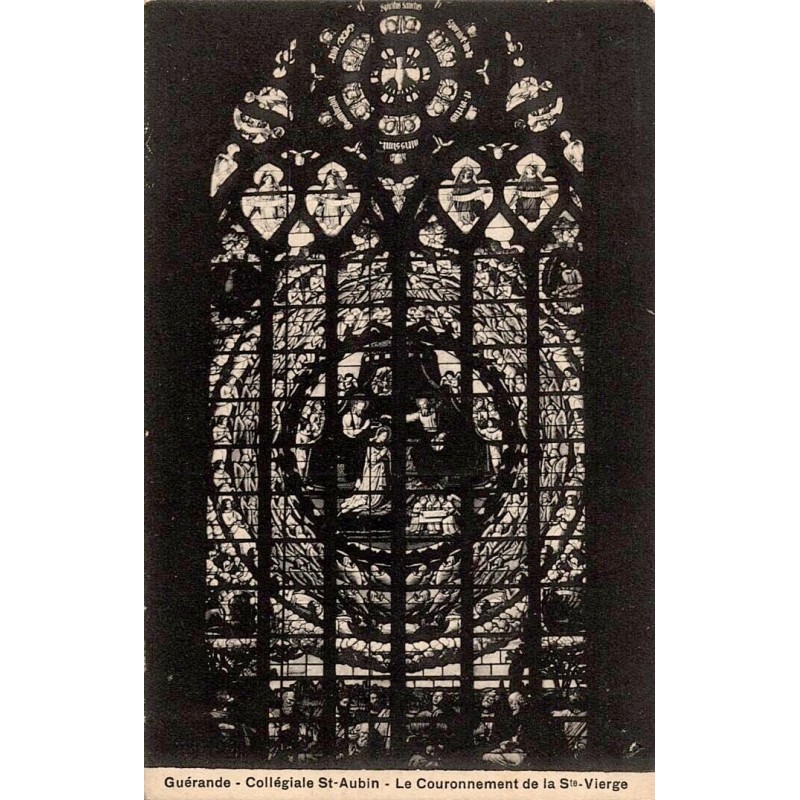 Carte postale ancienne du Couronnement de la Sainte Vierge à la collégiale Saint-Aubin de Guérande