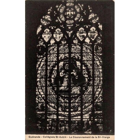 Carte postale ancienne du Couronnement de la Sainte Vierge à la collégiale Saint-Aubin de Guérande