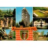 Kaiserslautern Pfalz carte multivues avec monuments, centre-ville, tour moderne et stade