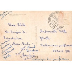 Carte Postale Ancienne Kaiserslautern Fackelrondell Fontaine