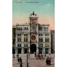 Venise Torre dell’Orologio place Saint-Marc animée carte postale ancienne colorisée