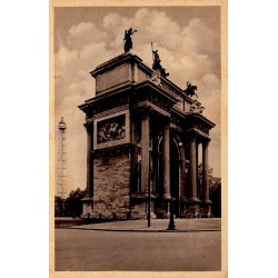 Milan Arco della Pace et Torre Littoria vers 1935 carte postale ancienne Cecami