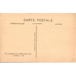 Carte postale ancienne La Baule-sur-Mer – Plage historique CPA