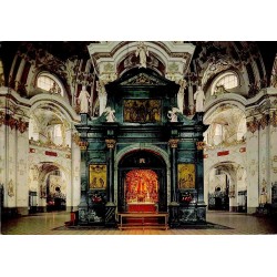 CPSM Einsiedeln Gnadenkapelle chapelle des Grâces et Vierge noire dans l'église abbatiale