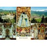 CPSM Maria Einsiedeln Suisse abbaye Vierge noire église baroque carte circulée 1966