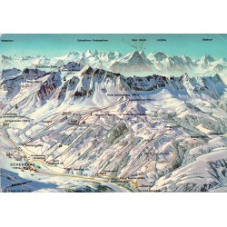 CPSM Sörenberg Entlebuch Suisse domaine skiable pistes remontées mécaniques panorama 1978
