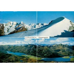 CPSM Corvatsch Oberengadin Suisse Piz Bernina Piz Roseg lacs Engadine Alpes