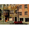 CPSM Stein am Rhein Rathausplatz maisons peintes Gasthof zur Sonne Suisse