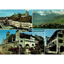 CPSM Rapperswil Suisse château vieille ville lac de Zurich Photoglob