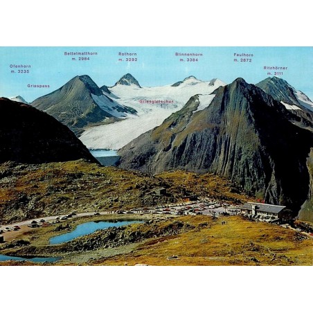 CPM col du Nufenen glacier de Gries sommets alpins Valais Suisse