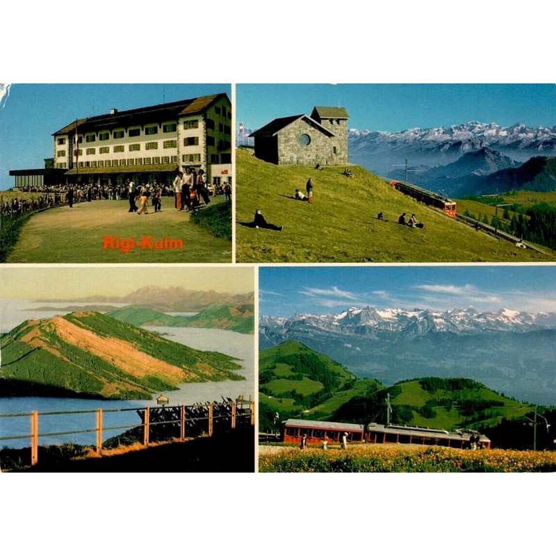 CPM Rigi-Kulm hôtel chemin de fer panoramas Alpes Suisse