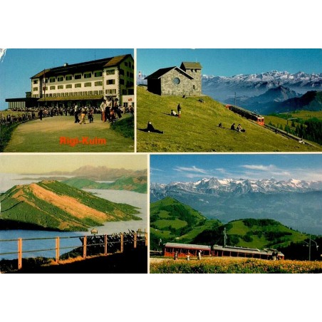CPM Rigi-Kulm hôtel chemin de fer panoramas Alpes Suisse