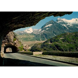 Sustenstrasse col du Susten tunnels Sustenhörner Alpes suisses CPSM