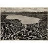 Zürich vue panoramique ville lac Alpes Uetliberg Suisse CPSM 1956