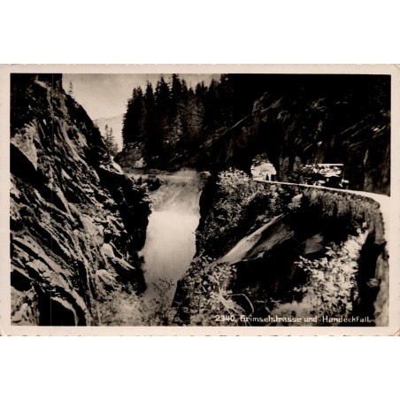 Grimselstrasse Handeggfall ancienne route alpine cascade Suisse CPSM