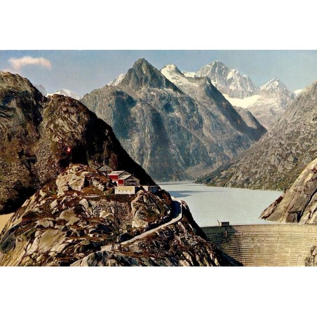 Grimsel Hospiz lac barrage Alpes suisses carte postale CPSM