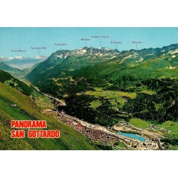 Airolo panorama Saint-Gothard haute Léventine Tessin Suisse CPSM