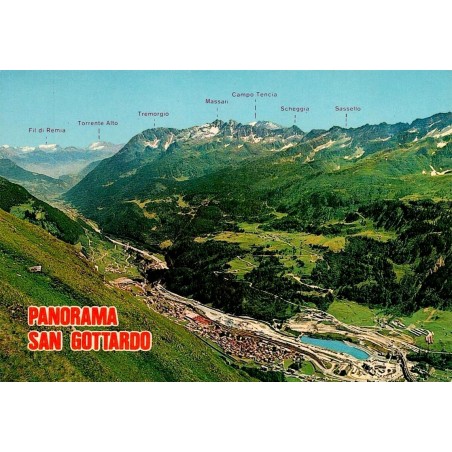 Airolo panorama Saint-Gothard haute Léventine Tessin Suisse CPSM