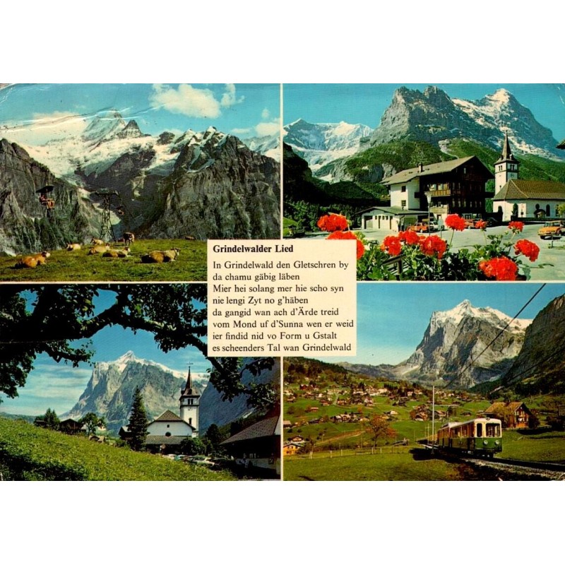 Grindelwald Oberland bernois Grindelwalder Lied Alpes Suisse CPSM