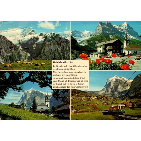Grindelwald Oberland bernois Grindelwalder Lied Alpes Suisse CPSM