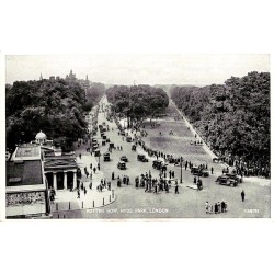 CPSM Londres Rotten Row Hyde Park avec automobiles piétons et cavaliers