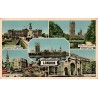 CPSM Londres multivues Buckingham Palace Parlement Strand Marble Arch 1953