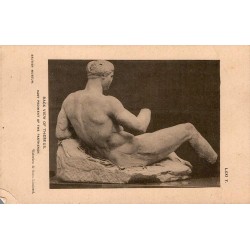 CPA Londres British Museum Thésée sculpture fronton oriental du Parthénon