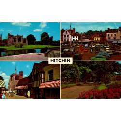 CPSM Hitchin St Mary’s Church Market Square Hertfordshire Angleterre
