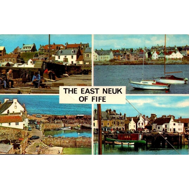 CPSM East Neuk of Fife St Monance Elie Crail Anstruther Écosse 1971
