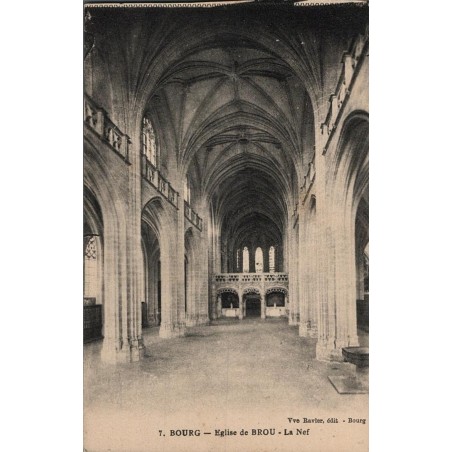 7 - Bourg - Eglise de BROU - La NEF