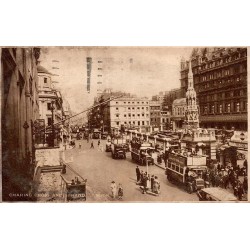 CPA Charing Cross Strand Londres autobus 1930